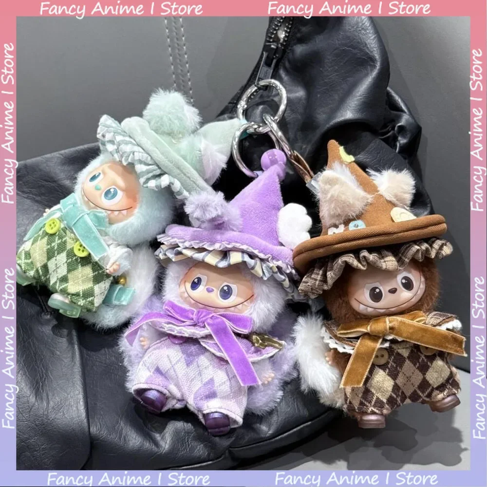 

For Mini Labubu 4.0 Plush Doll Forest Fairy Themed Clothes Hat Tail Decor Set Outfit for Love Series Doll Fashion Accessories