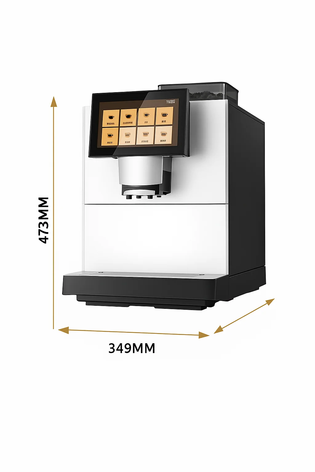 Machine for Businesses | All-in-One Espresso Brewer & GrinderHigh-Capacity Automatic Coffee