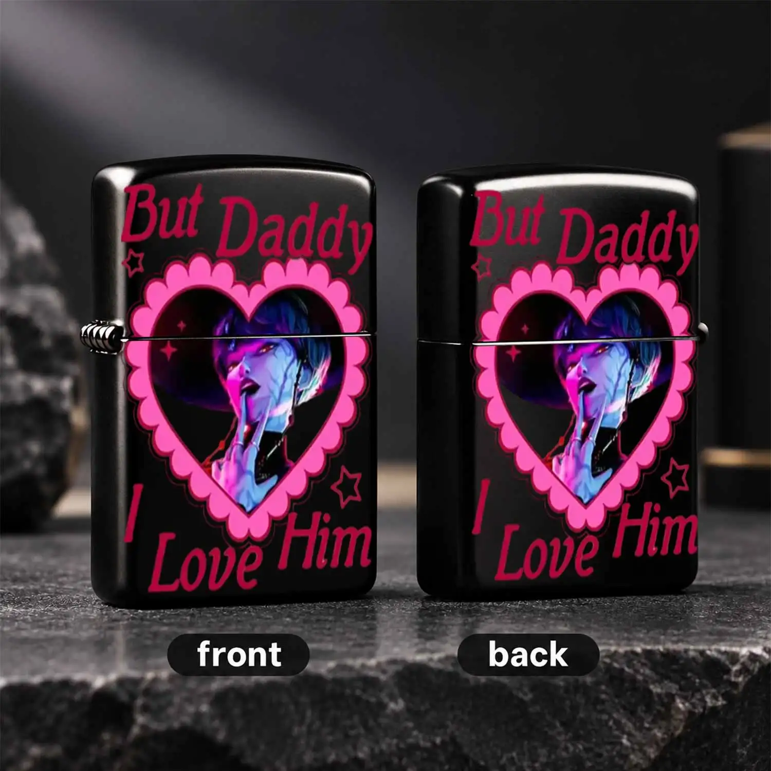 But Daddy I Love Him Themed Portable Lighter, Stylish Eye-Catching Daily Carry Accessory, Fun Unique Decorative Item For Daily Use, Gifting Friends And Hobby Collectors, Practical Fancy Small Gadget Suitable For Multipl A Humorous And Inter