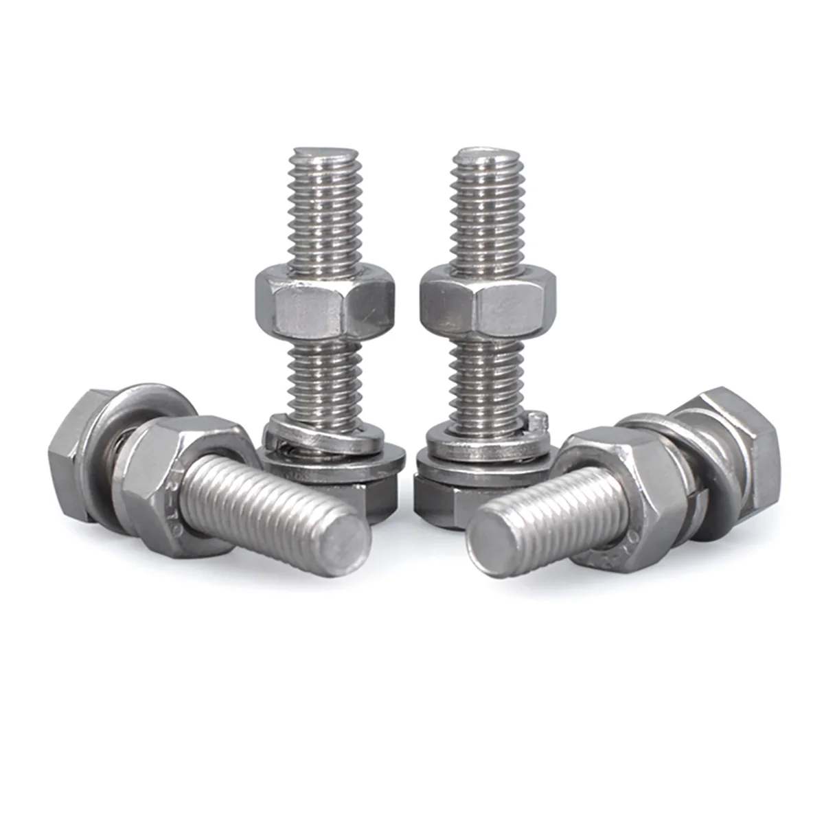 304 SS Vis hexagonale extérieure Écrou Rondelle plate Rondelle ressort BLOM3-M20