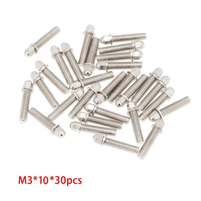 30PCS 1.9 2.2 Wheel Rim Metric M3 Screw Decoration For 1/10 RC Crawler Axial SCX10 90046 AXI03007 Wraith Traxxas TRX4