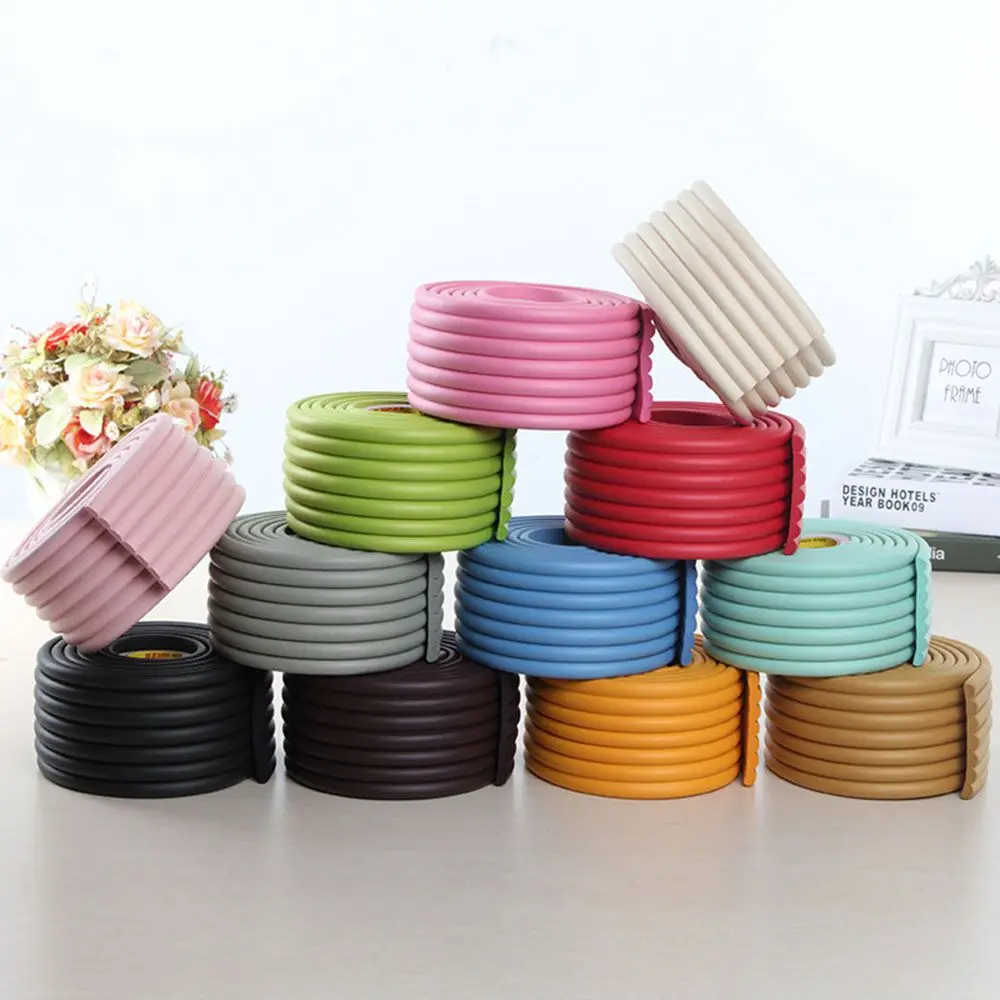 2 Meter Home Collision Cushion Foam Bumper Children Protection Guard Strip Desk Corner Protector Table Edge  Safety