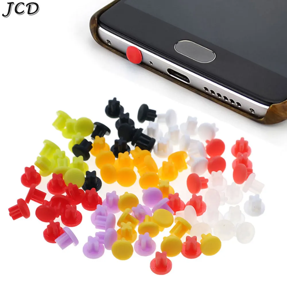 JCD 10PCS 3.5mm Silicone Headphone Jack Hole Dust Plug Audio Microphone Interface Stopper Cap Laptop Computer Anti Dust Cover