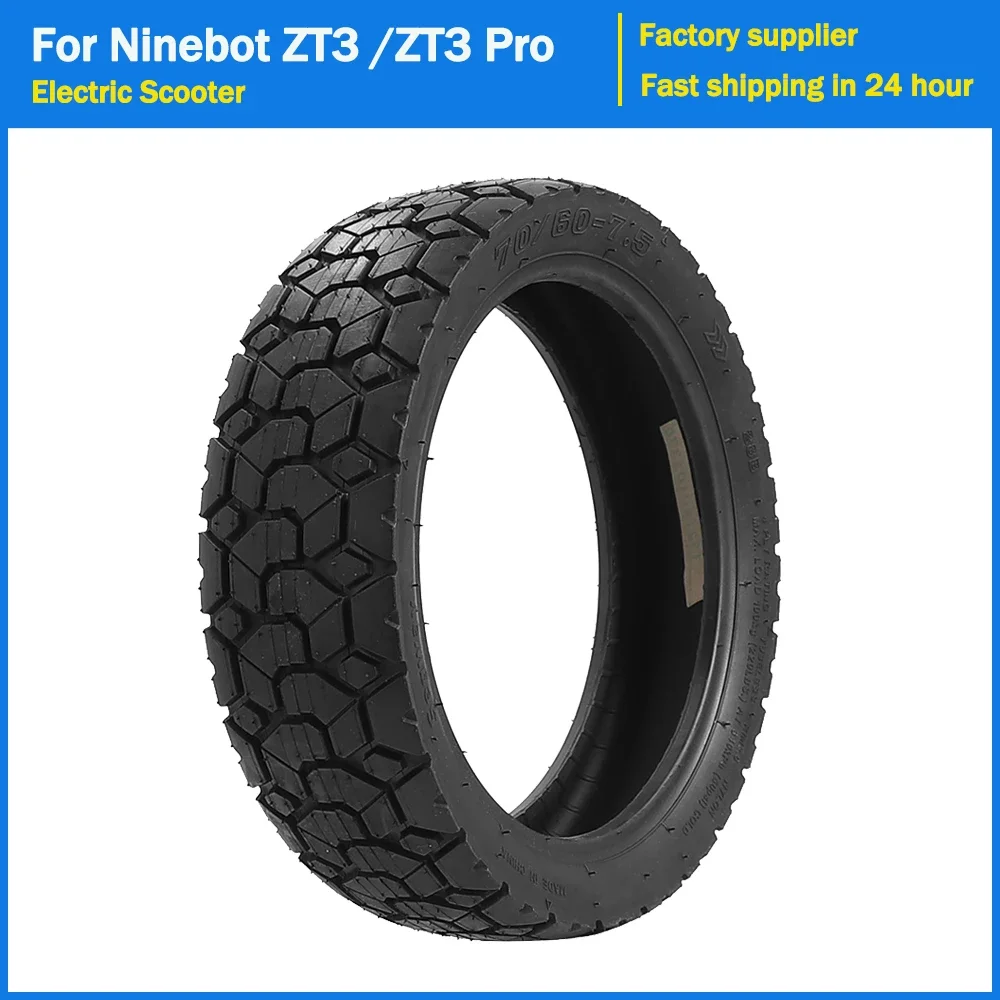 70/60-7.5 Tubeless Off-Road Tire for Ninebot ZT3 ZT3 Pro Electric Scooter 11-Inch Off-Road Vacuum Tyres Replacement Accessories