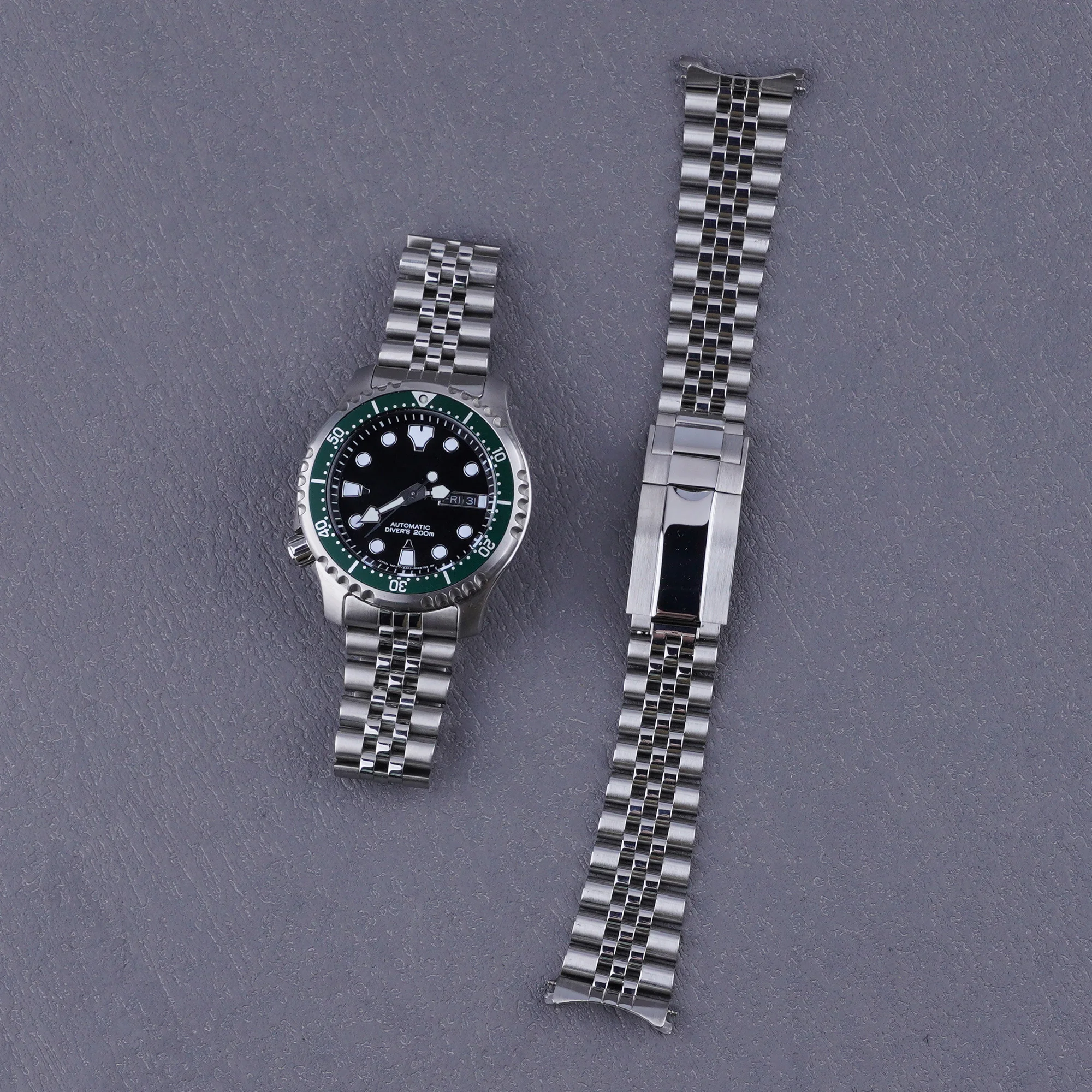 

For Citizen NY0040 20mm Strap Jubilee WatchBand Bracelet With Oyster Clasp By Rolamy