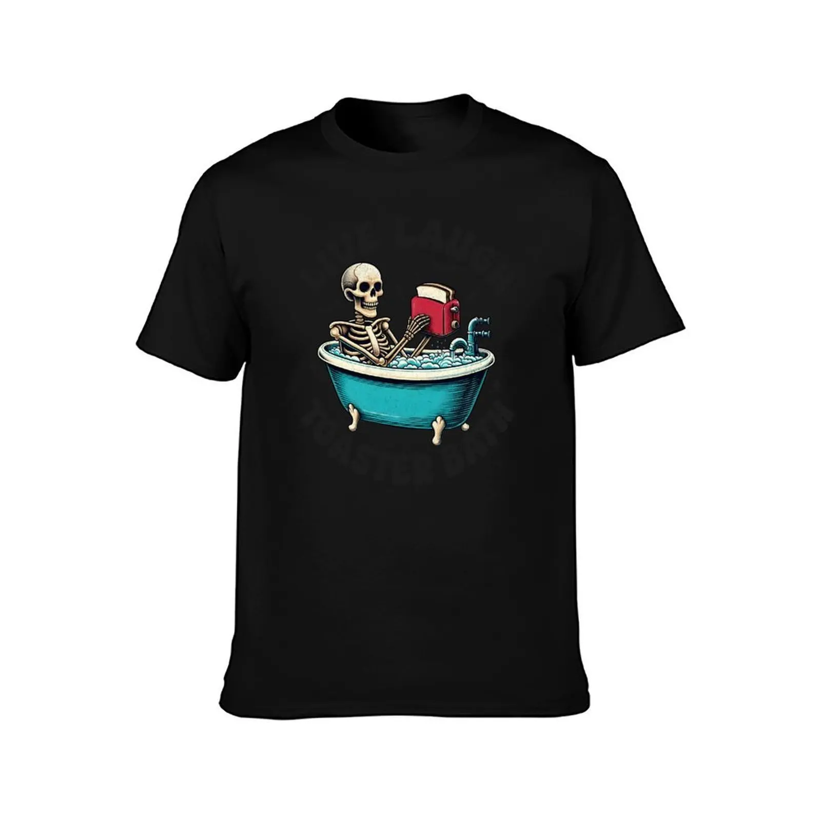Toaster Bath, Live Laugh T-Shirt Lightweight Cooling Short Sleeve Tee T-Shirt