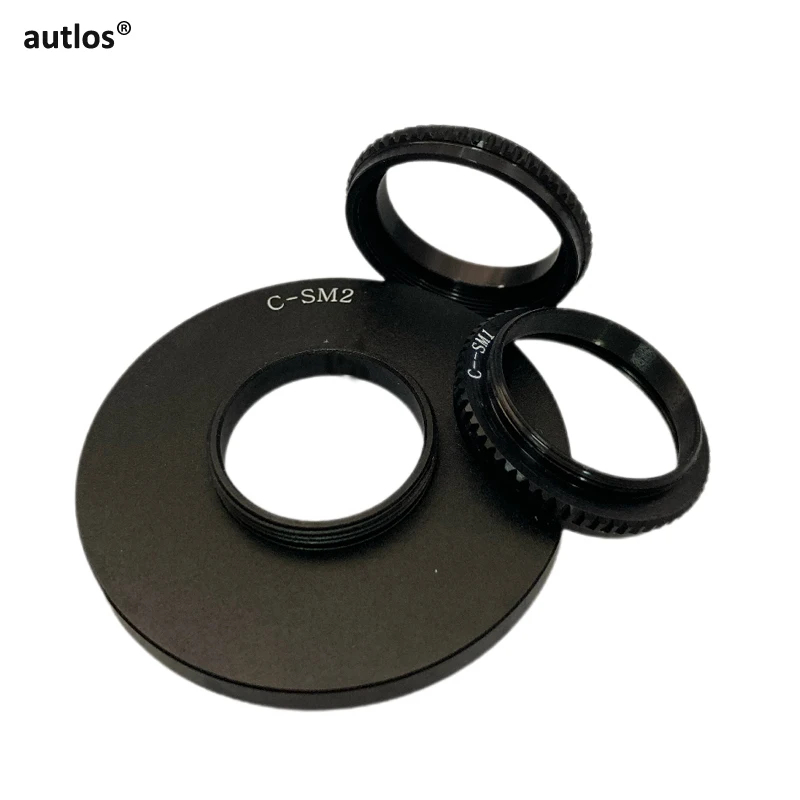 Anel de Lente Objetivo do Microscópio c para Sm1 Sm2 Metal Completo Anel Adaptador 25.4 mm