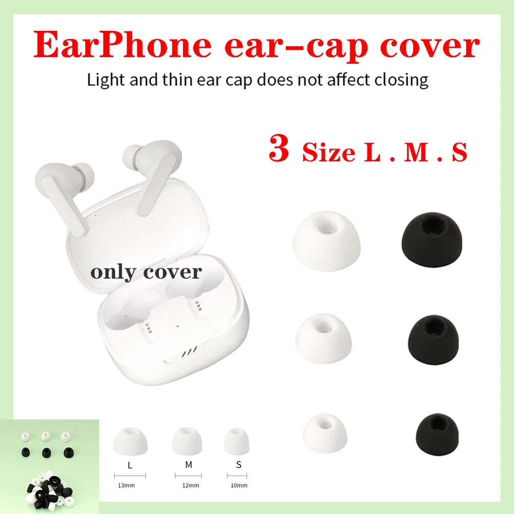 For JBL WAVE BEAM/  TOUR PRO 2 hearphone Dustproof Earcap Silicone Earplug Wireless Bluetooth earphones replace earplugs cover