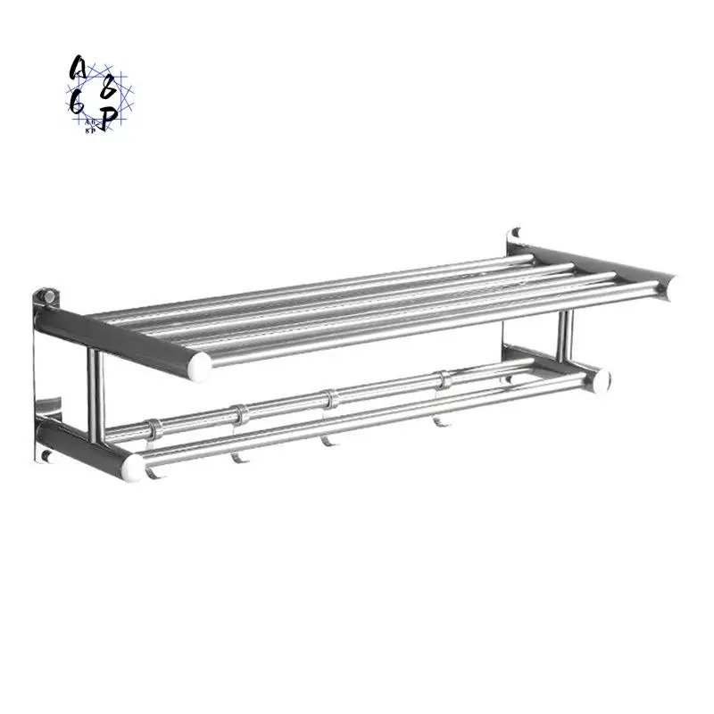 A68P-Batoom Towel Ra Wall Mounted Stainl Steel 304 Toilet Storage No Drilling Required Towel Holder Batoom Organizer