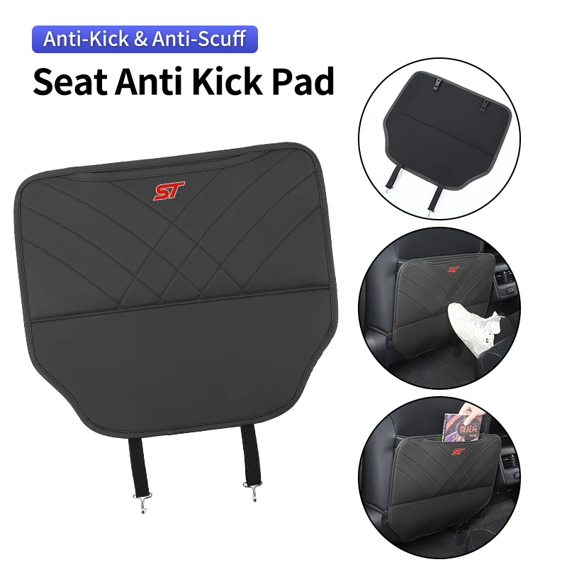 Car Seat Anti Kick Pad Seat Back Protector Auto Interior Accessories For Ford Fiesta Focus Mk2 Mk3 Ranger Mondeo Mk4 S-MAX - view 5