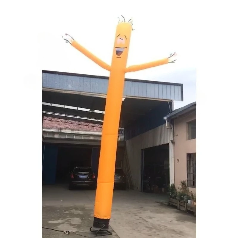 

3-6M Tall Yellow Air Dancer Inflatable Puppet for 45cm Fan Outdoor Wind Decoration party decorations