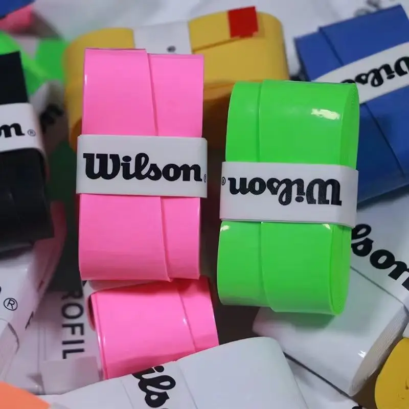 24/12 шт. оригинальная ручка для теннисной ракетки Wilson, поглощающая нескользящая ручка из искусственной кожи для ракетки для бадминтона, ручка для ракетки Padel, клей для рук