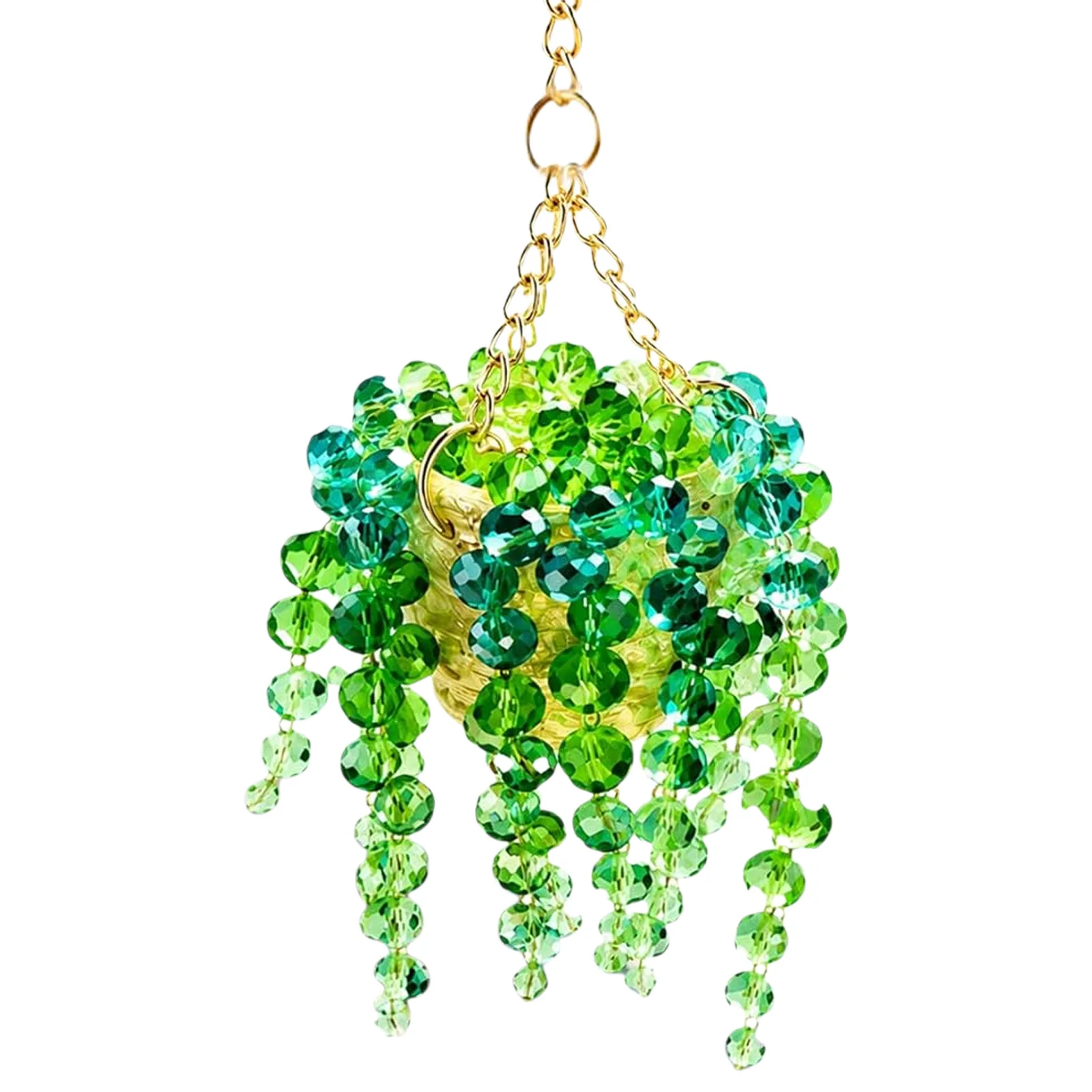 Plant Car Charm Multi- Crystal Hanging Plant Charms High-temperature Resistance for Gift for Home Garden Decor Cars