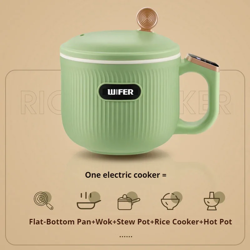 Новинка 2024 года, электрическая кастрюля, многофункциональная встроенная кастрюля, мини-домашняя электрическая кастрюля для общежития, маленькая электрическая кастрюля, кастрюля для лапши быстрого приготовления