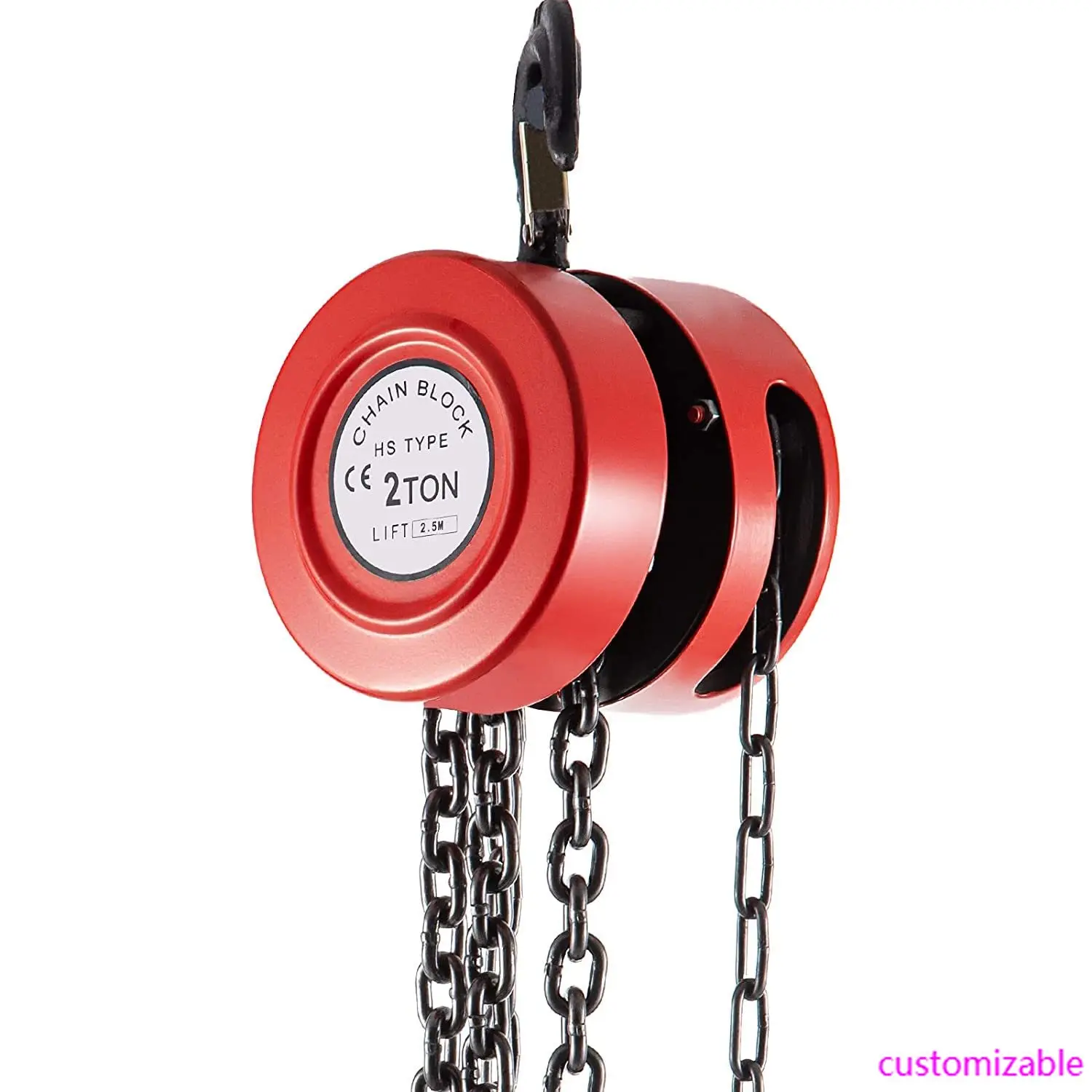 

Hand Chain Hoist,4400 lbs/2 Ton Capacity Chain Block,8ft/2.5m Lift Manual Hand Chain Block,Manual Hoist w/Industrial-Grade Steel