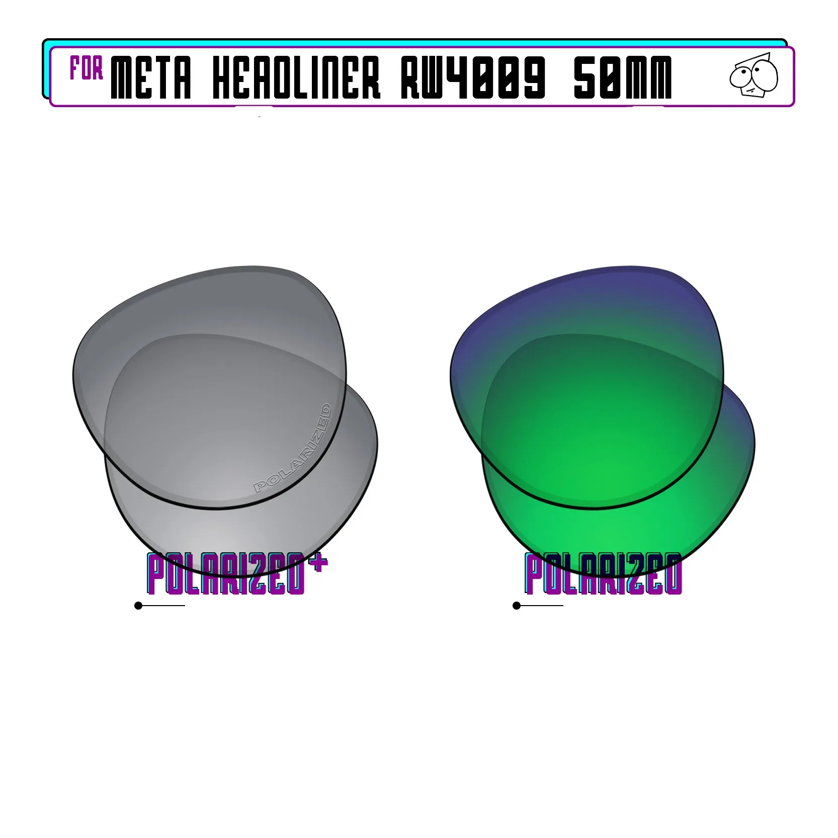 lentes-de-reposicao-polarizadas-sunglassdoctor-para-oculos-de-sol-ray-ban-meta-headliner-rw4009-50mm-varias-opcoes