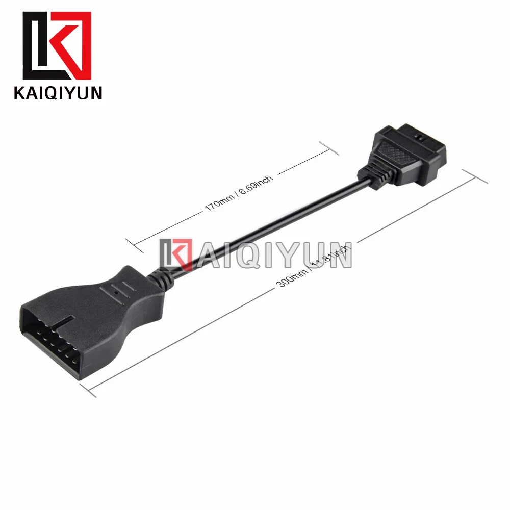 1 قطعة لجنرال موتورز أداة تشخيصية obd1 إلى obd2 GM كابل محول 12 دبوس ذكر إلى 16 دبوس أنثى تمديد obd ii موصل استبدال #4