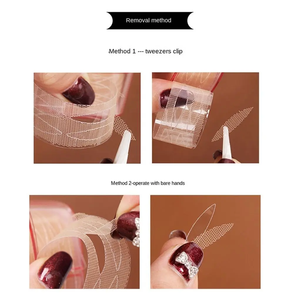 Auxiliary Tool Lace Paste Waterproof Makeup Tools Lace Eyelid Sticker Mesh Eye Stickers Eyelid Tape Roll Double Eyelid Tape