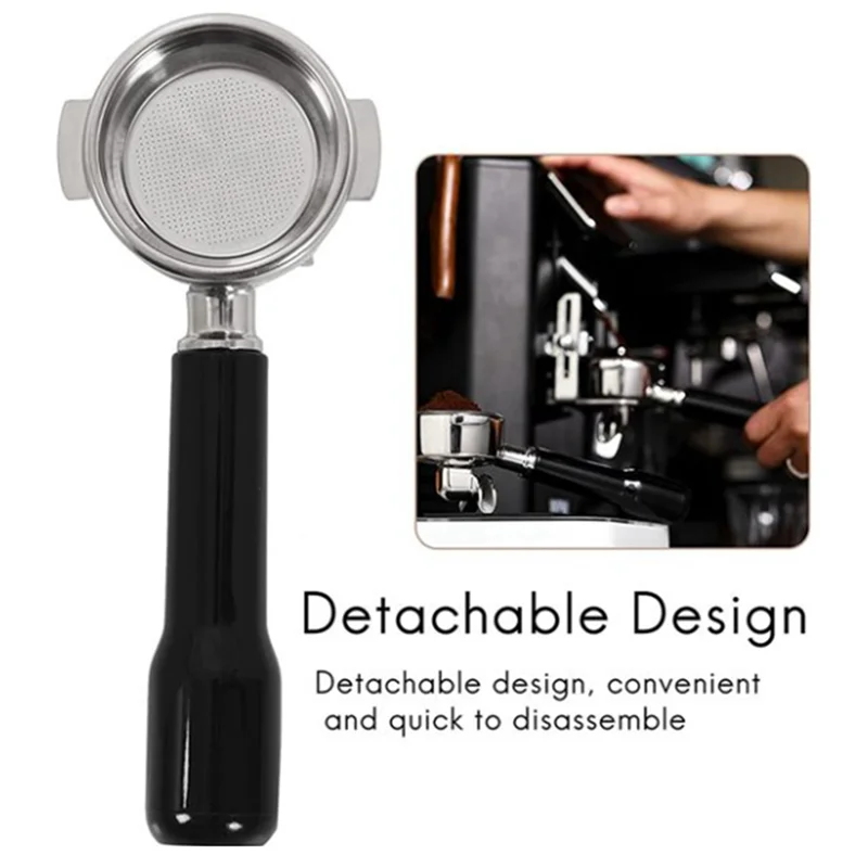 AF93-58Mm Edelstahl Kaffeemaschine Bodenloser Filterhalter Siebträger für E61 Expobar Double Mouth