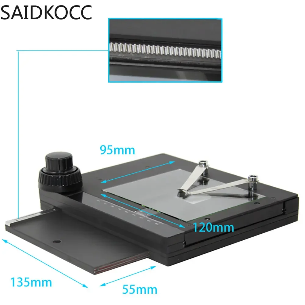 Microscope Mobile Platform XY Axis Moving Bracket Sliding Table Microscope Moving Mechanical Working Stage