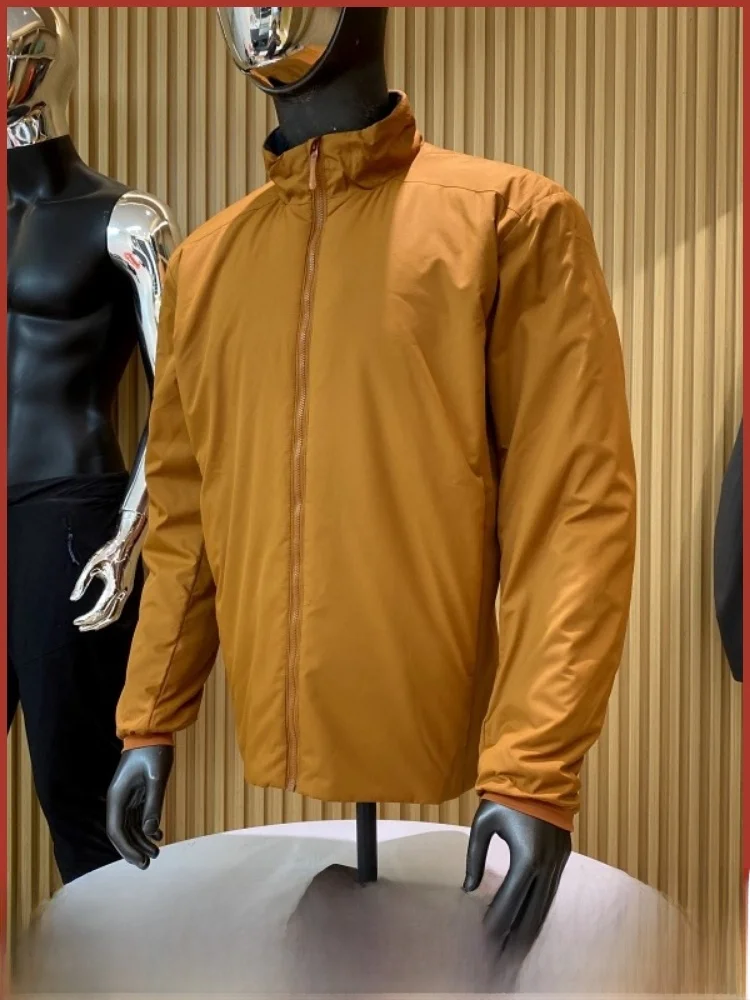 

Light Outdoor 3D Tailored Men's Cotton Jaet Windproof Waterproof Warm Collar Polyester Fiber Faion Urban Sle Coat