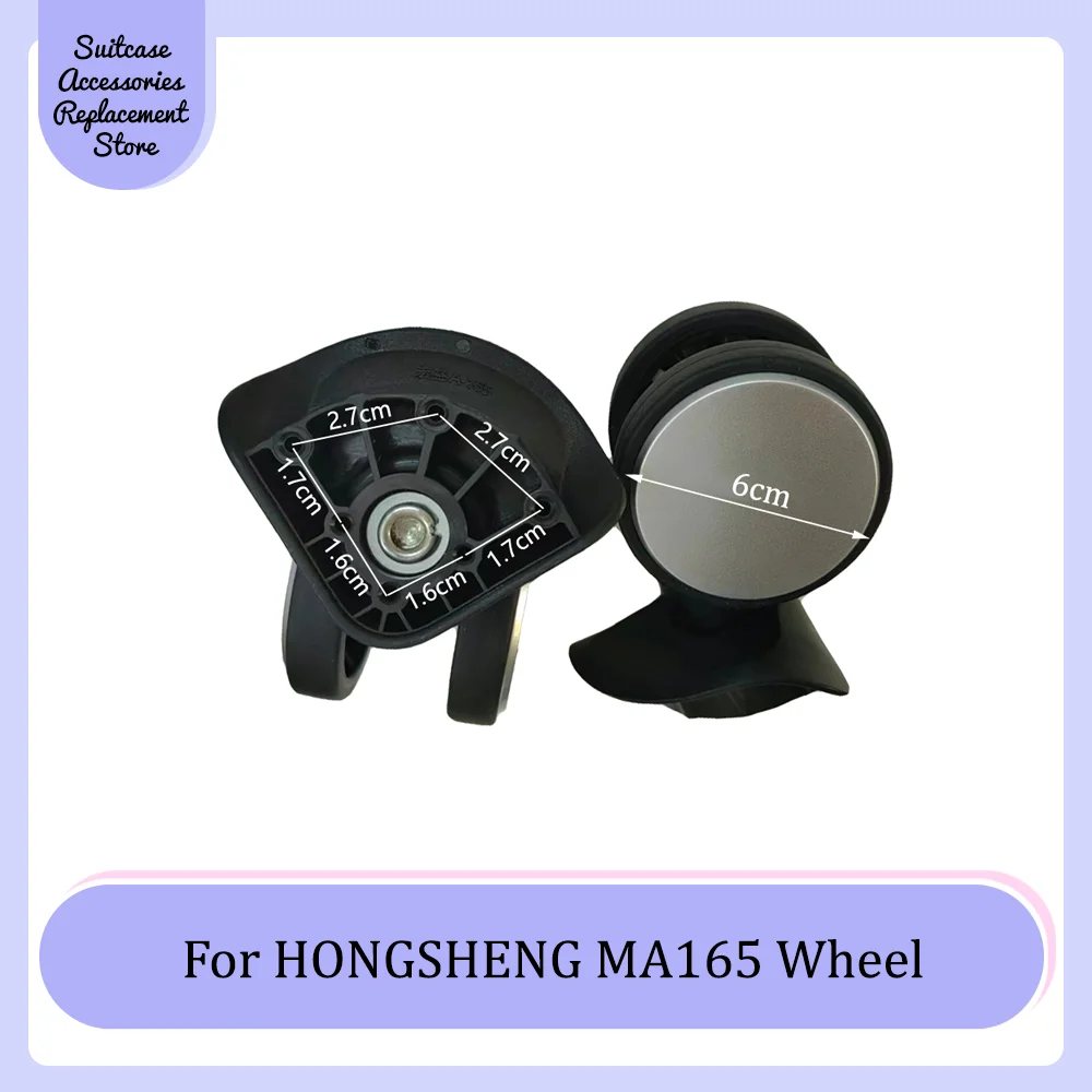 

For HONGSHENG MA165 Universal Wheel Replacement Trolley Suitcase Smooth Silent Shock Absorbing Durable Roller Accessories Wheels