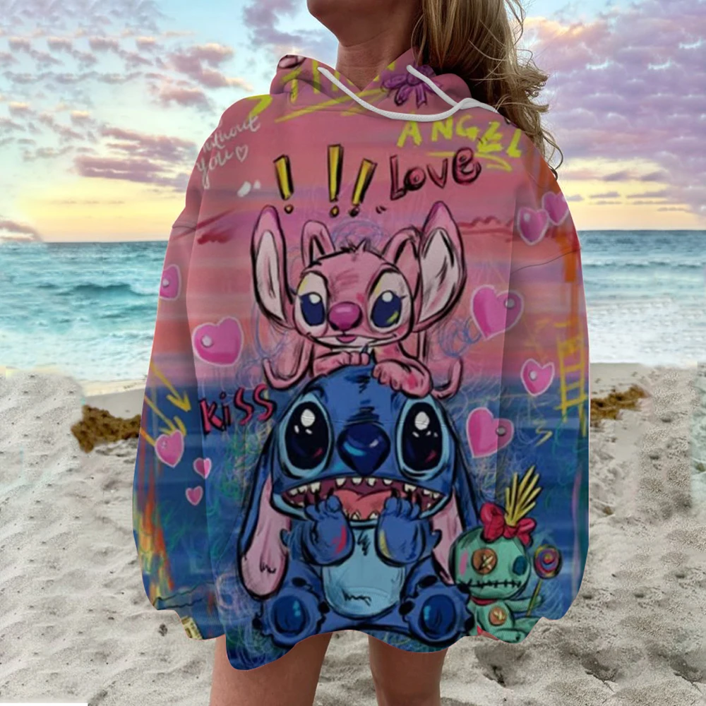 

Disney Stitch Cartoon Anime Women's Hoodie Spring and Autumn Edition Women's Hoodie 2025 New Fashion Couple Sportswear Top