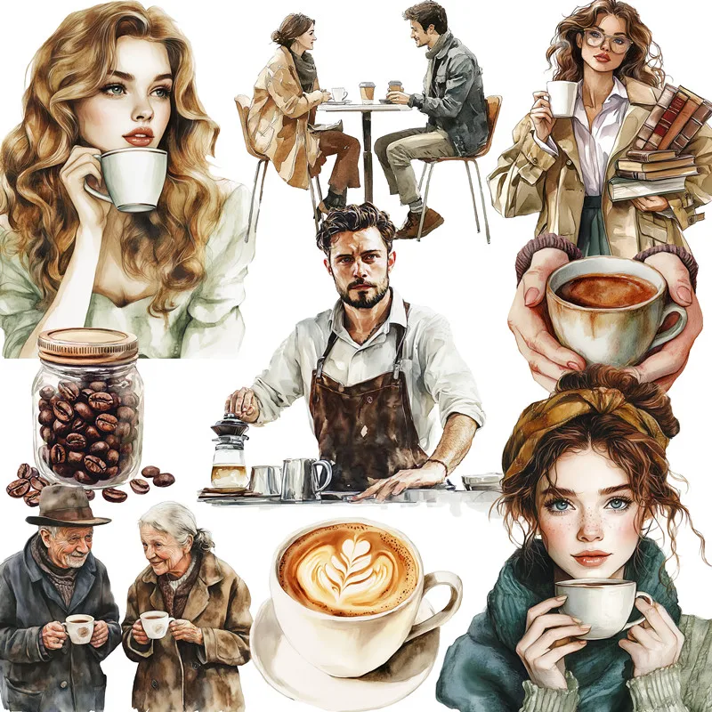 

Кофе для мужчин и женщин, наклейки для рукоделия и скрапбукинга, детские игрушки, книга, декоративные наклейки, канцелярские принадлежности «сделай сам»