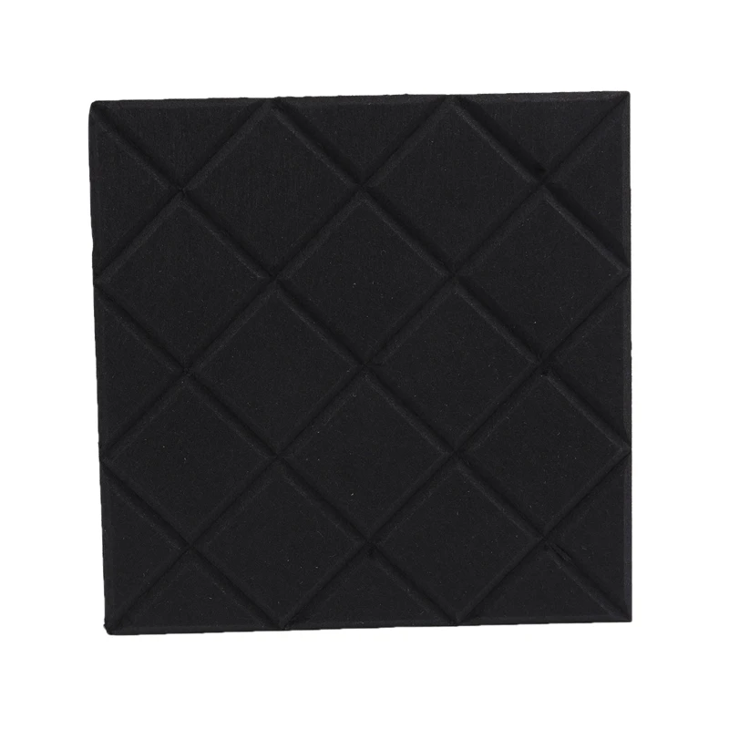 12 Pack Acoustic Panels Grid Shape Sound Proof Padding,12X12X0.4 Inches Sound Dampening Panel Used In Home & Offices