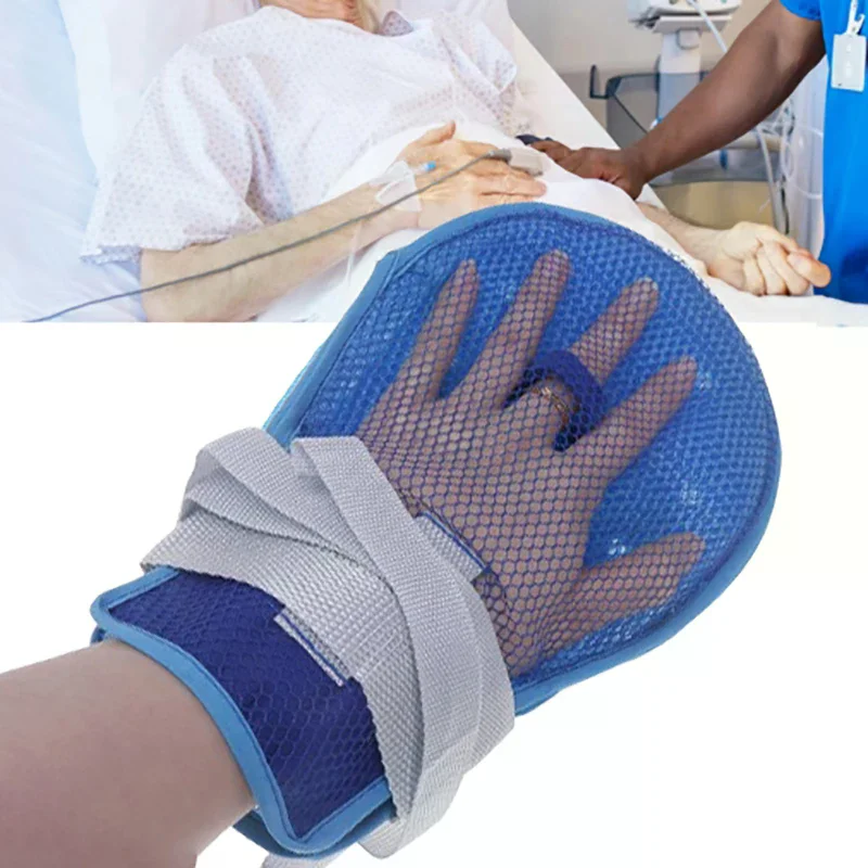 1Pc Medical Safety Restraint Glove Detachable For Bedridden Patients Anti-Fall Hand Restraint Protector Elderly Anti-Scratch