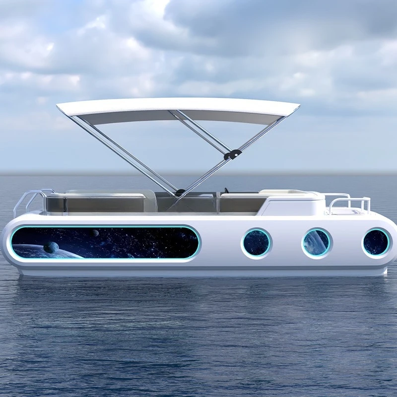 Water leisure and entertainment Electric yacht Thickened material Water sightseeing yacht Parent-child play Water electric yacht