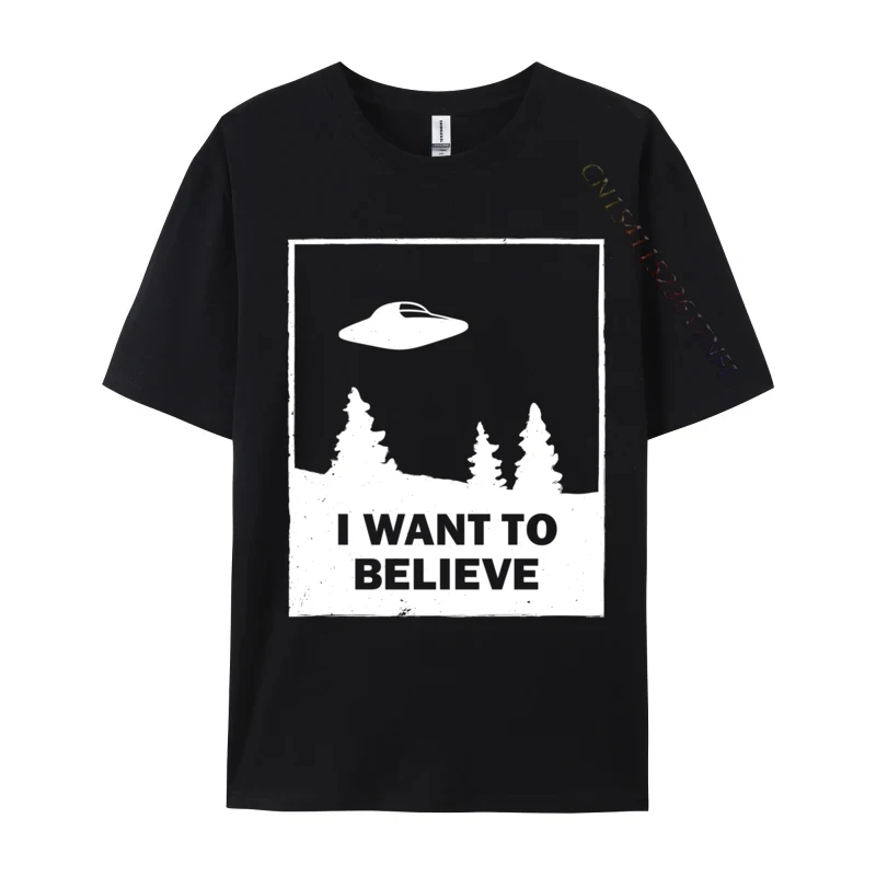 Vintage White I Want To Believe Ufo Women Finest Computer Programmers Funny T-Shirts For Men Cool Fall