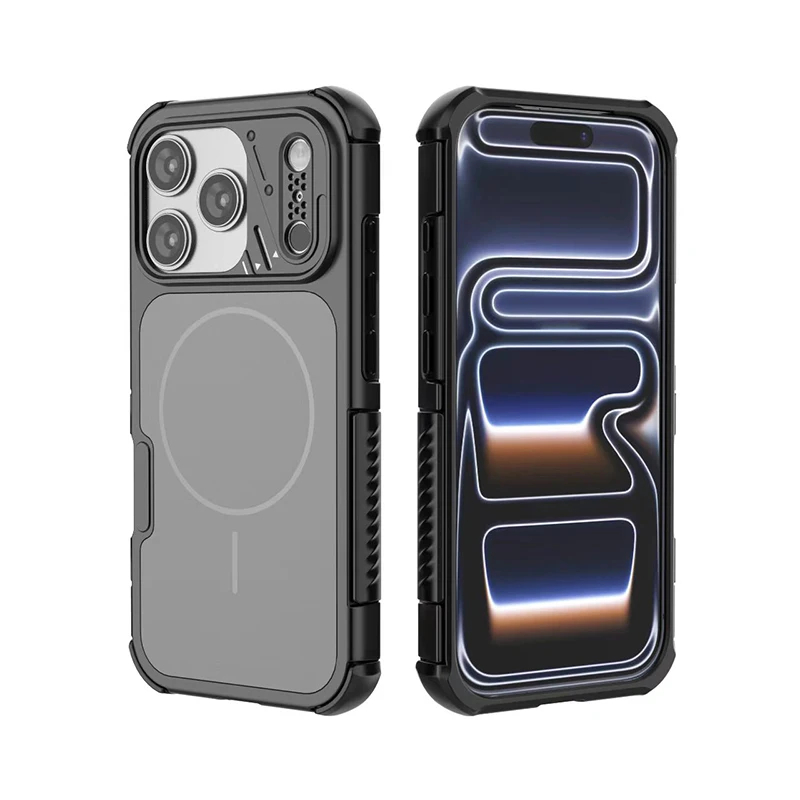 AliExpress – Luxury Gear Anti Slip Border Wireless Charging Phone Case For IPhone 17Pro Max 13 14 15 16 Four Corner Anti Drop Protective Cove