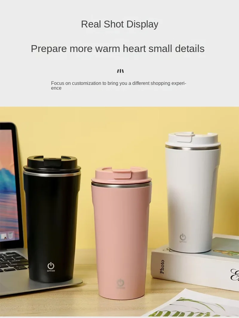 Electric Protein Powder Mixing Cup Automatic Shaker Charging Wireless Household Bottle Milk Coffee Blender Kettle Gym Outdoor