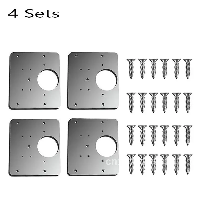 

Hinge Repair Plate for Cabinet Furniture Drawer and Window, Stainless Steel Plate Repair Accessory, Furniture Accessory, 4 PCs,