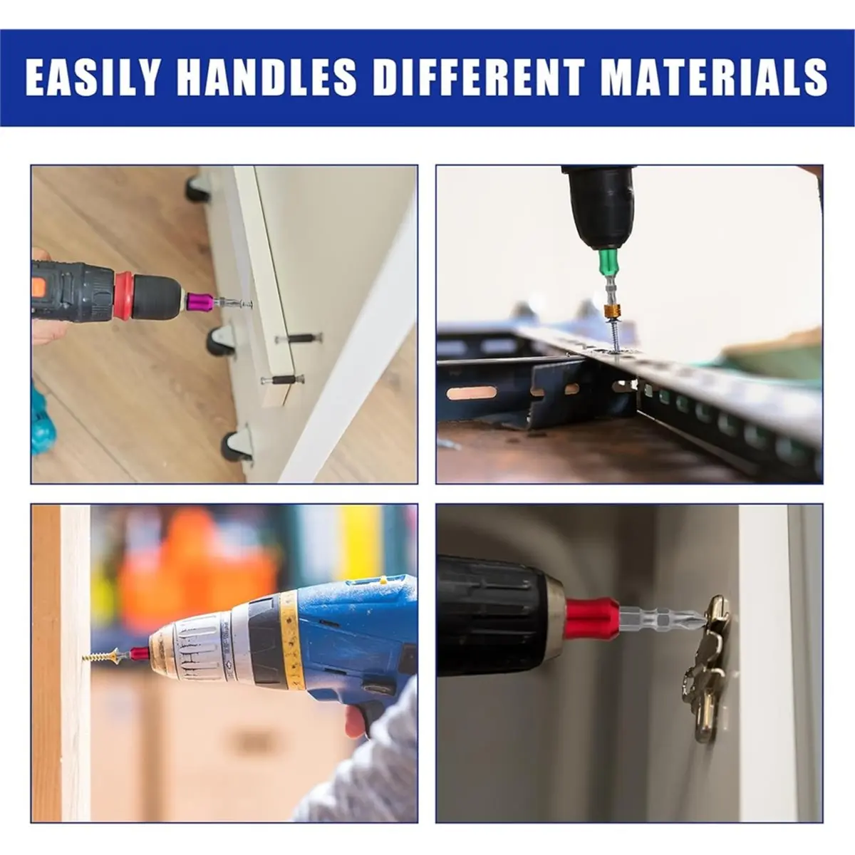 2026 New 8pcs Magnetic Screw Rings, Screwdriver Head Magnetic Ring with Double-Ended Screwdriver Bit Holder for Drill Tool