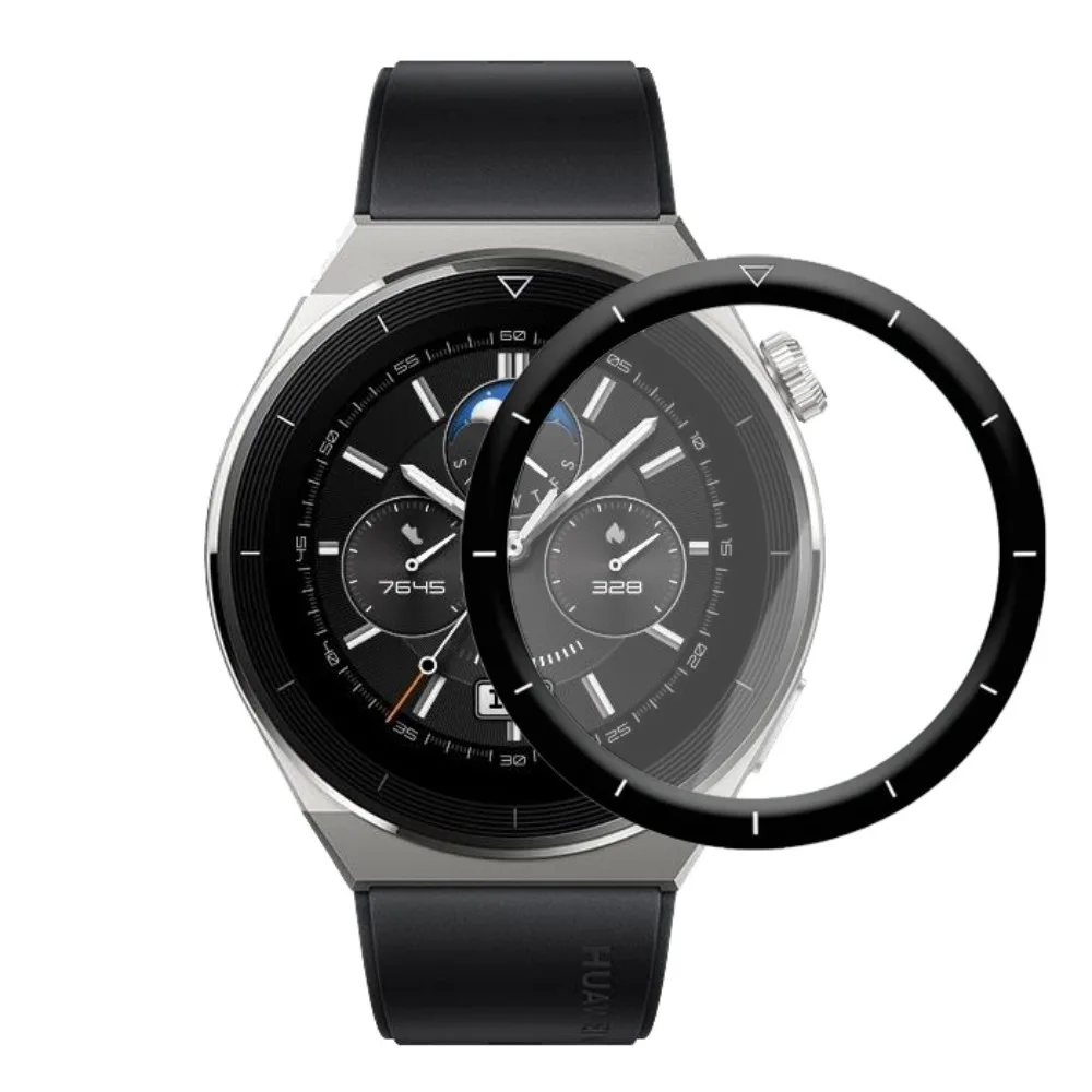 PMMA 화면 보호기 화웨이 시계 GT 3 프로용 풀 커버 긁힘 방지 필름 화면 보호 스마트 시계 액세서리