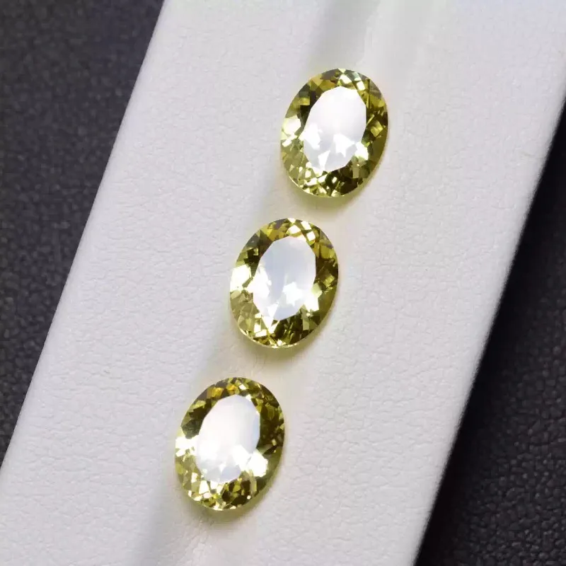 

Hot Sell Lab Grown Sapphire Oval Cut Yellow Colors Multiple Sizes Top Quality for Diy Jewelry Making Selectable AGL Certificate
