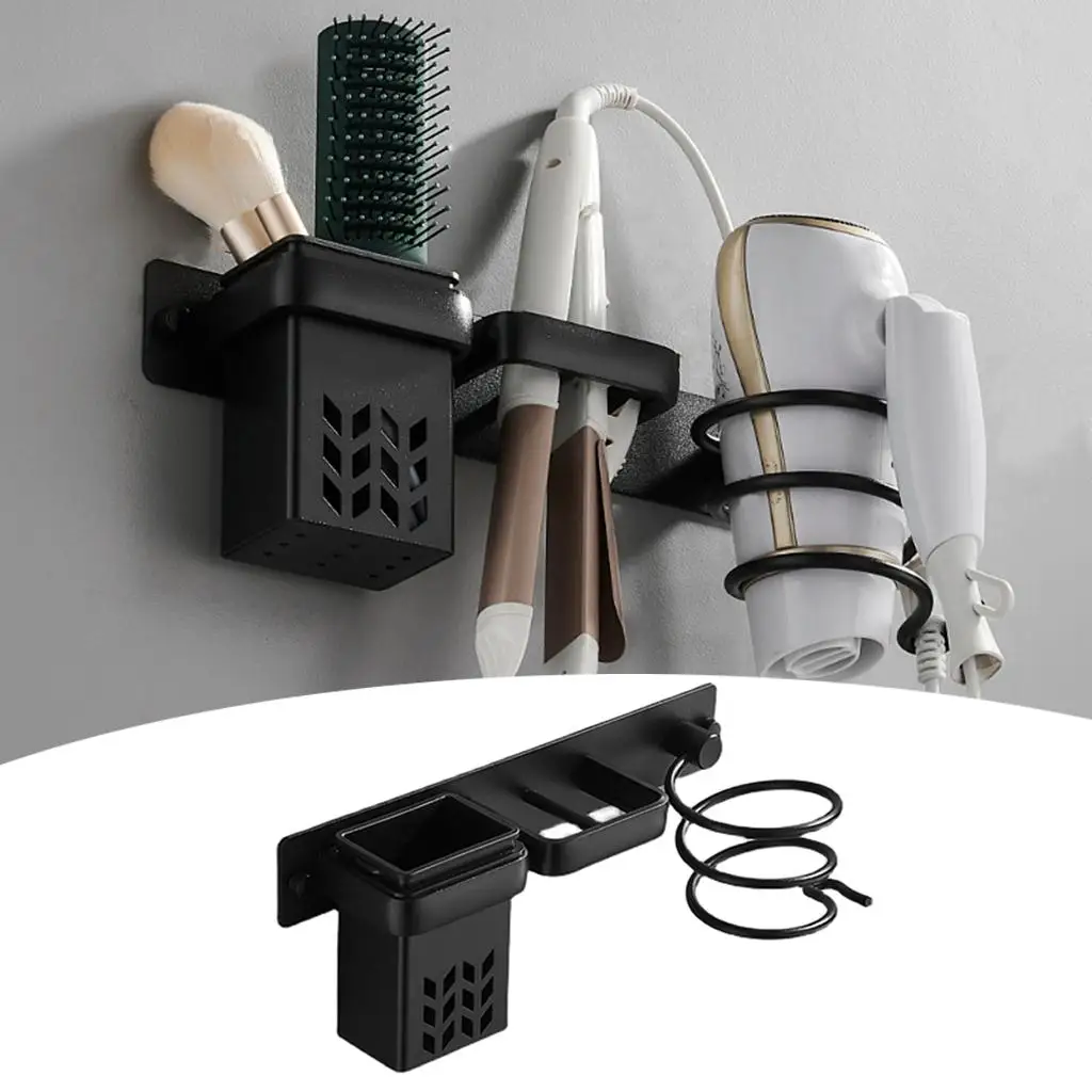 

Держатель для фена, кронштейн для хранения, подставка-органайзер, экономия места для диффузора