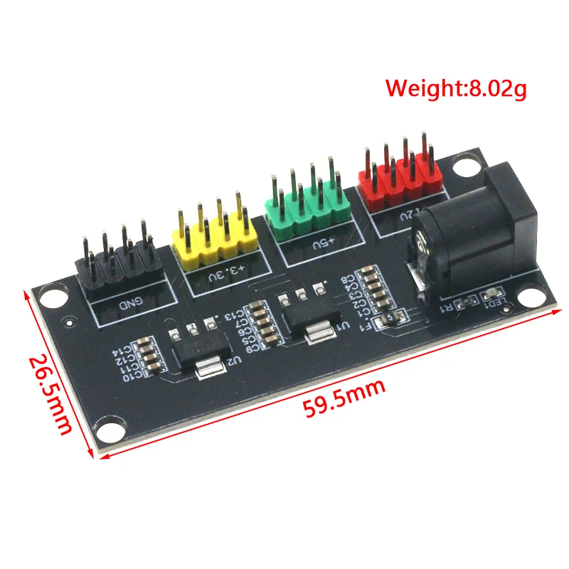 DC-DC 12V to 3.3V 5V 12V Multi-channel Output Voltage Conversion Module Power Module