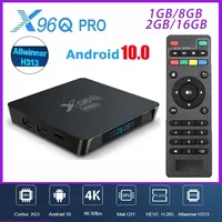 X96Q PRO Smart TV BOX Android 10.0 4k 2.4 Wifi Allwinner H313 Media Player 1G 8G 2G16G Set Top Box Android Tv Pk X96Q