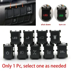 1PC LED DRL Light Front Fog Lamp Power On Off Retrofit Switch BSM Music Trunk Button For Subaru Forester (SK) 2019 2020 2021