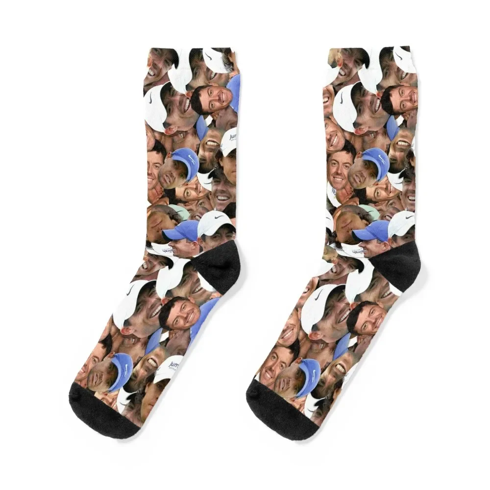 

Rory McIlroy - Golf face pattern Socks football christmas gift tennis sport Boy Child Socks Women's
