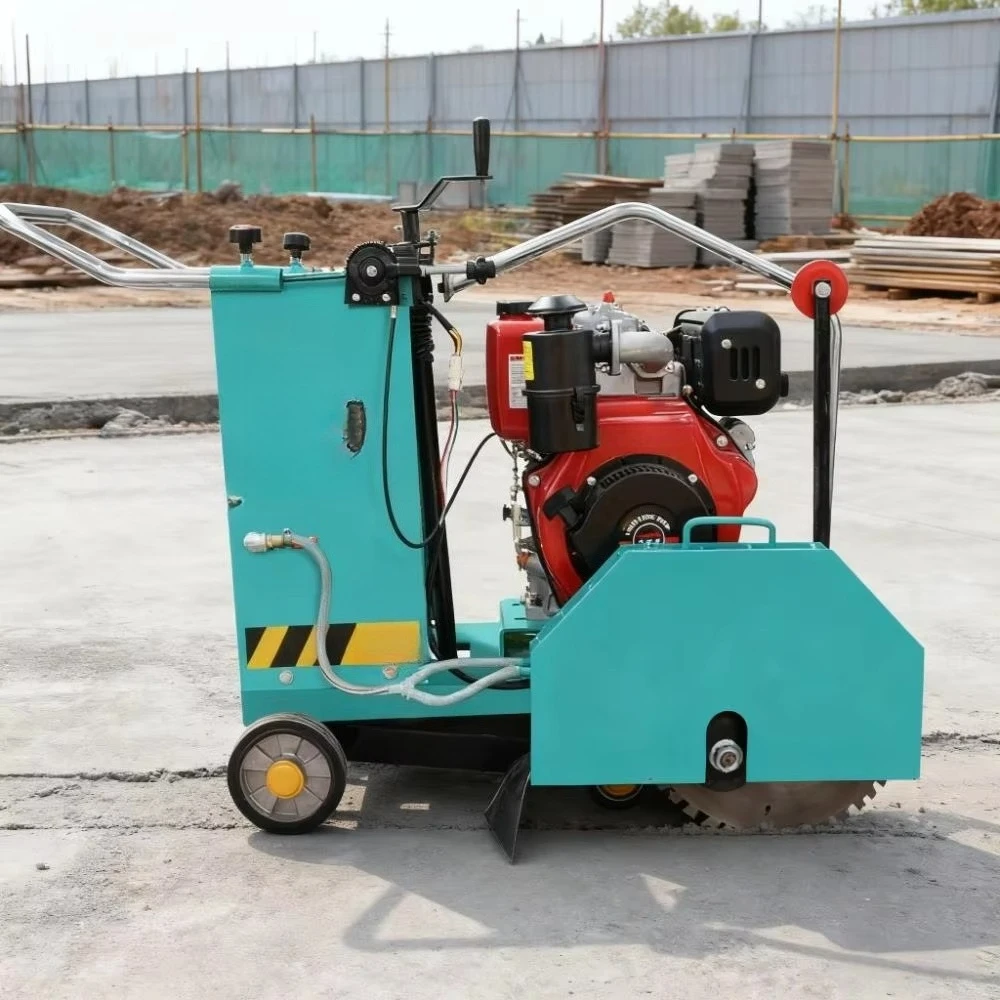 منشار أرضية خرسانية محمول يمشي خلف الطريق قطع كبح القاطع آلة قطع الأخدود الطريق للبيع #6