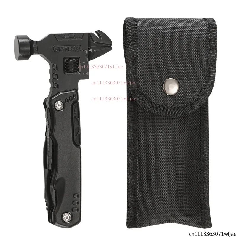 Folding Multi Tool Hammer Wrench Pliers for Outdoor & Car Use