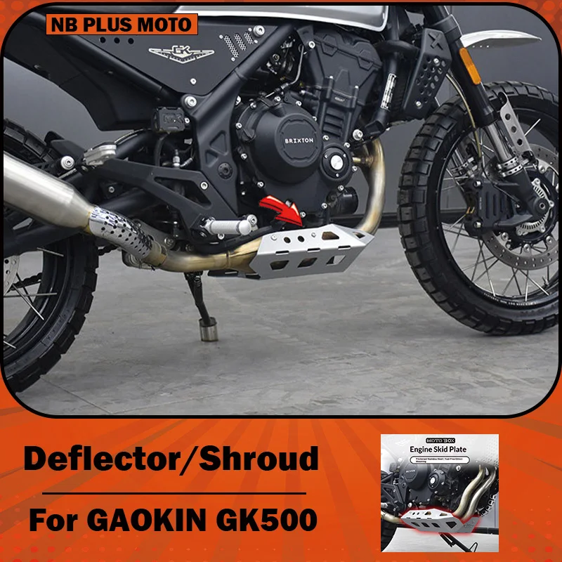 【Premium】For GAOKIN GK500 Modified Engine Protection Plate, Underflow Deflector, Stainless Steel Guard, Chassis Decoration Cover