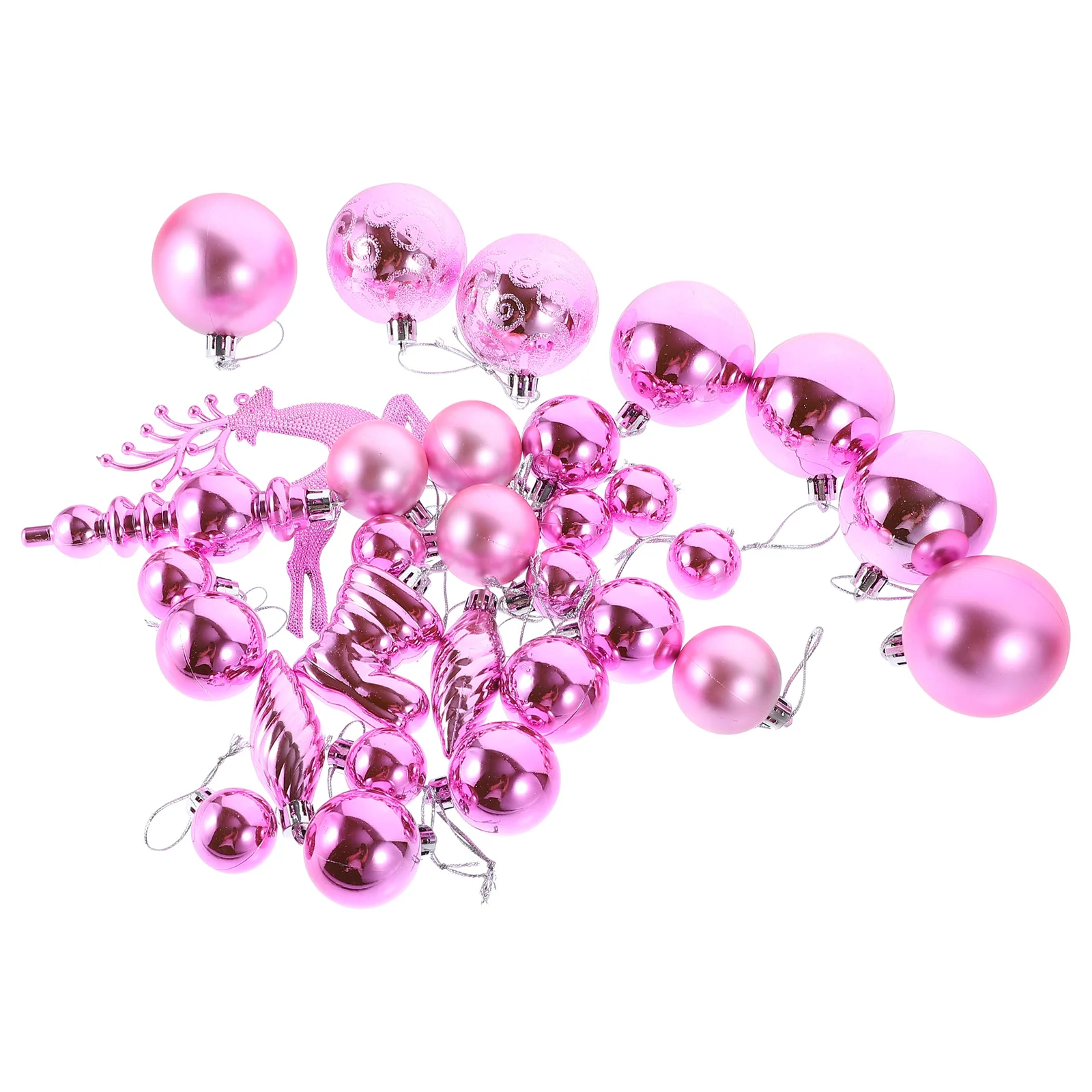 

30Pcs Christmas Decorative Balls Safe Plastic Lightweight Hanging Xmas Tree Ornaments Party Supplies Christmas Balls