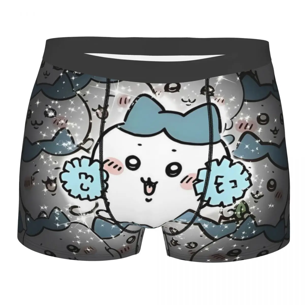 

Мужские милые трусы-боксеры с героями мультфильмов Chiikawa Hachiware, шорты, мягкое нижнее белье, Homme, популярные длинные трусы S-XXL