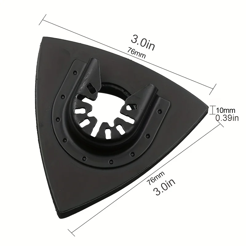 2/4pcs Triangular Sanding Pad with Quick Release for Oscillating Tool, Renovator Accessories for Power Tool Fore Machine Tools