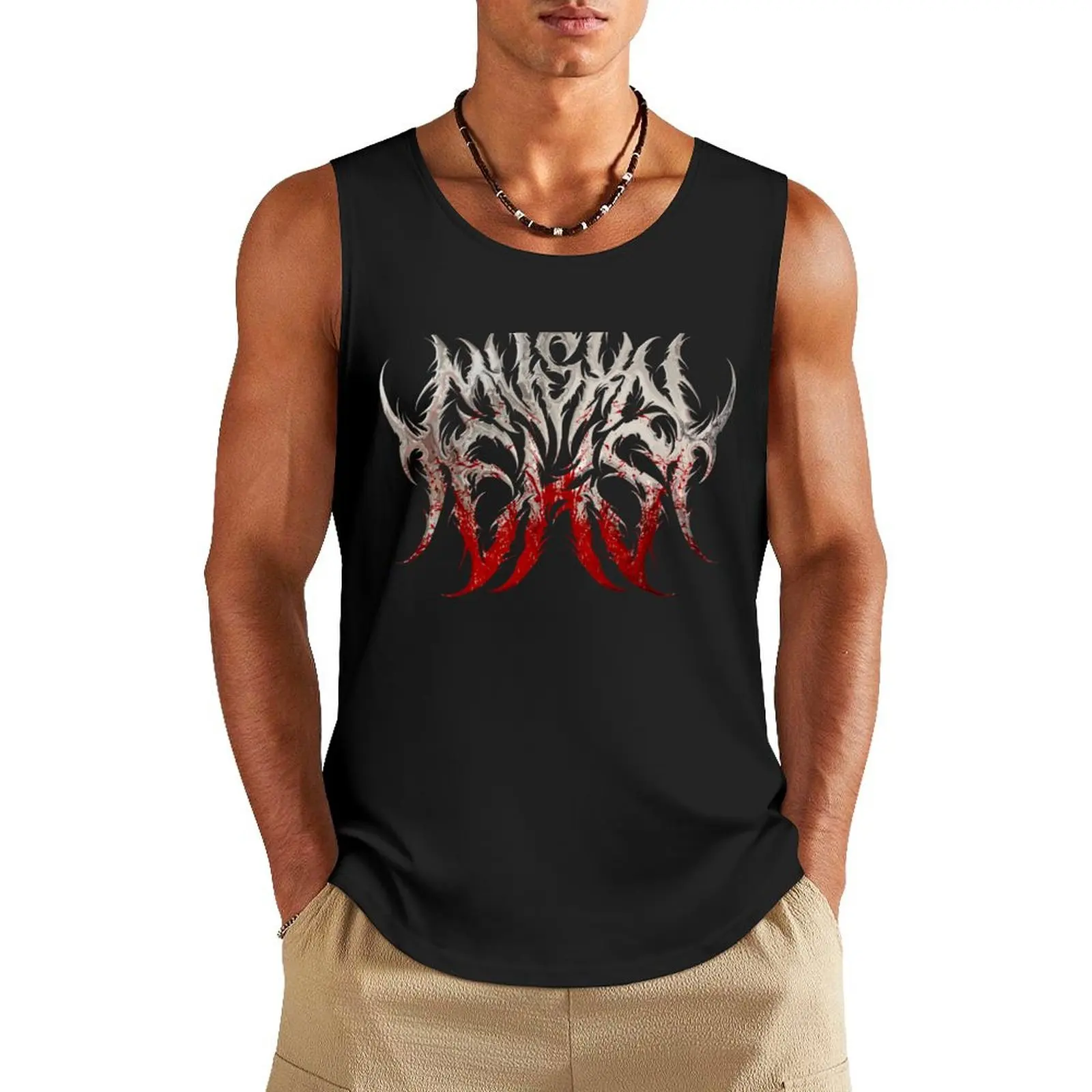 

Mvsxn Eks Logo (BLOODY) Tank Top vests for men best selling products summer clothes man 2025 Men gym sportswear